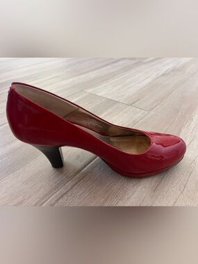 Sofft Red Patent Leather Pumps